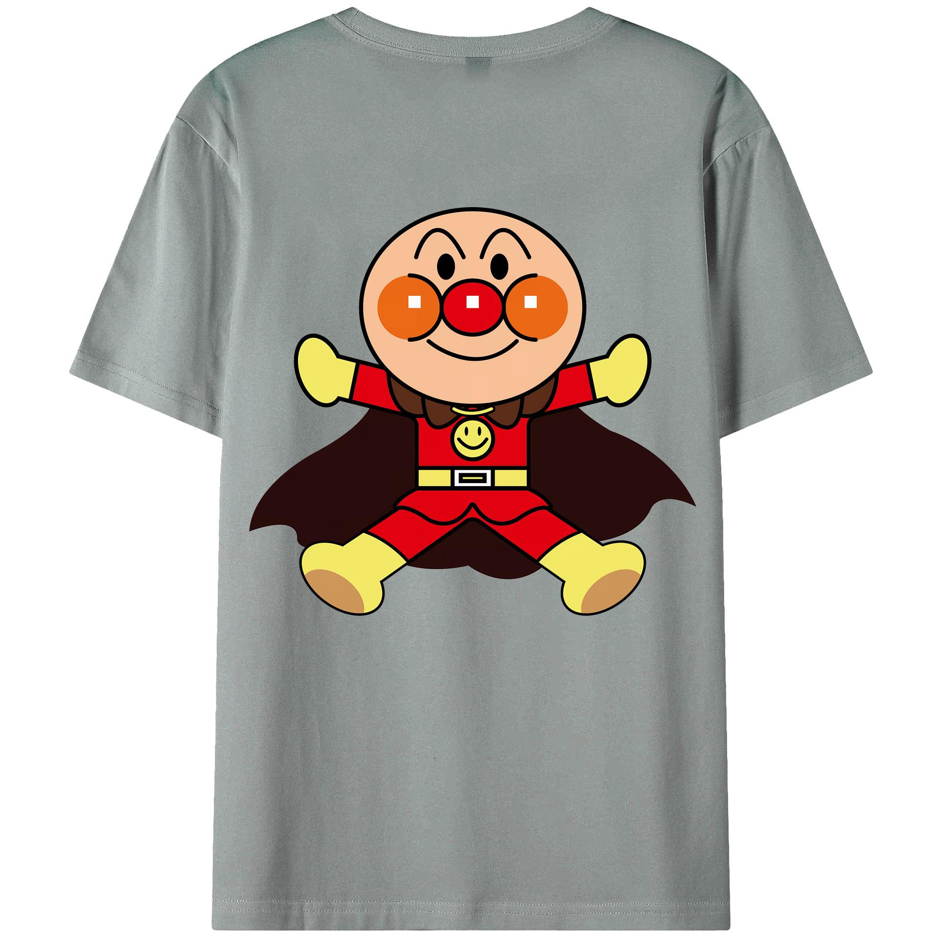 （画像用） アンパンマン Anpanman 綿100％ メンズ半袖Tシャツ（バックプリント） 通気性